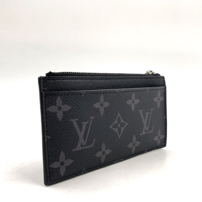 Louis Vuitton Coin Card Holder Monogram Eclipse Reverse Leather Black Purse — view 2