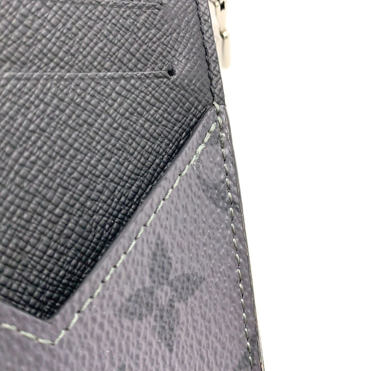 Louis Vuitton Coin Card Holder Monogram Eclipse Reverse Leather Black Purse — view 7