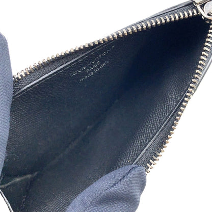 Louis Vuitton Coin Card Holder Monogram Eclipse Reverse Leather Black Purse — view 3