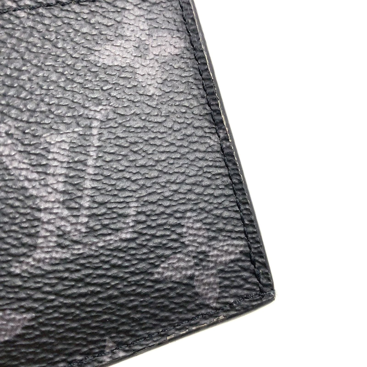 Louis Vuitton Coin Card Holder Monogram Eclipse Reverse Leather Black Purse — view 8
