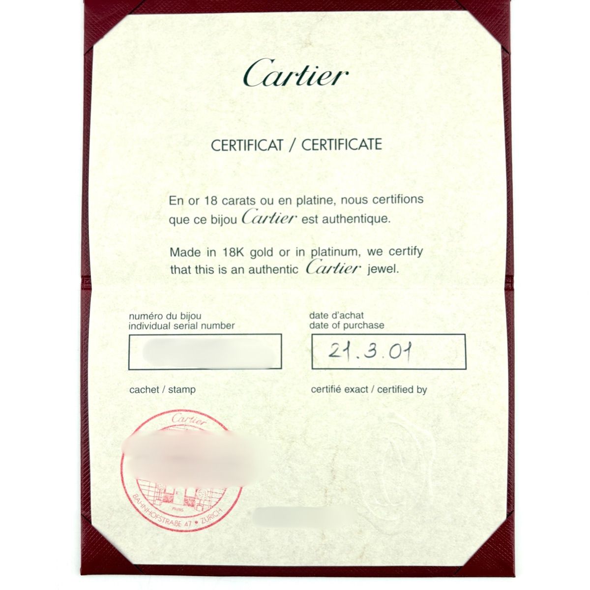 Cartier Trinity Yellow Gold Pink White Ring Melee Diamond Three Color — view 8