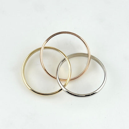 Cartier Trinity Yellow Gold Pink White Ring Three Color — view 3