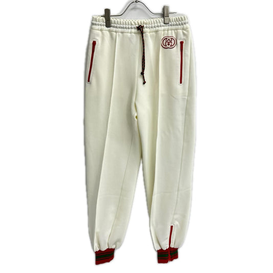 Gucci Ivory Color Block High Waist Knit Track Pants