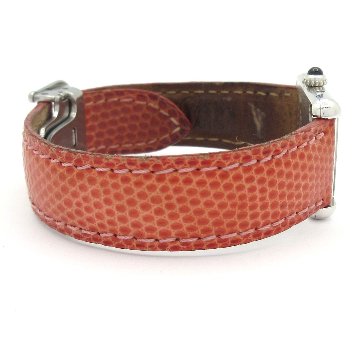 Cartier Watch Must Tank 925 Leather Strap White — view 4