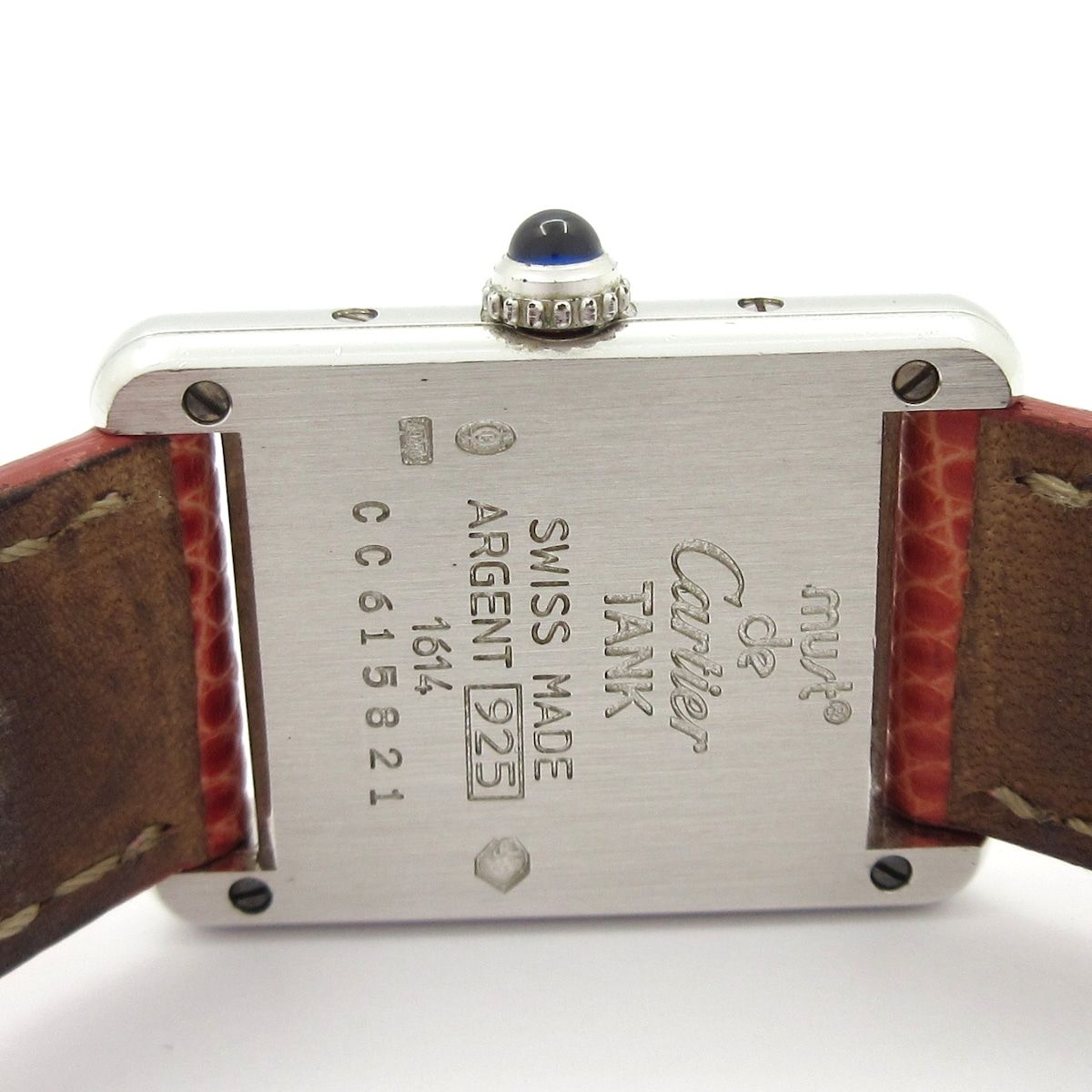 Cartier Watch Must Tank 925 Leather Strap White — view 5