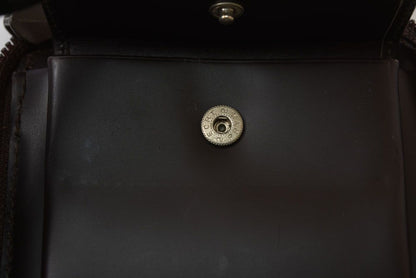 Gucci Coin Purse Card Case Vintage Mini Wallet G Plate Calfskin Brown — view 8