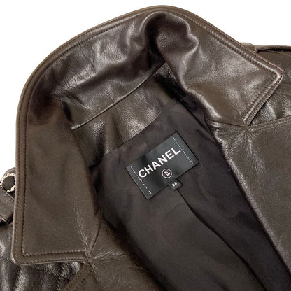 Chanel Rider's Jacket S Dark Brown — view 8