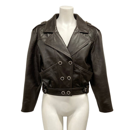 Chanel Rider's Jacket S Dark Brown