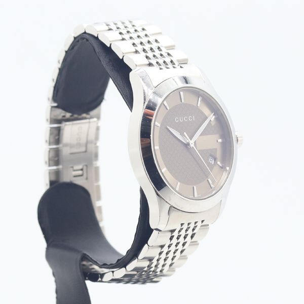 Gucci G-Timeless 126.4 Date Brown Dial Watch — view 2