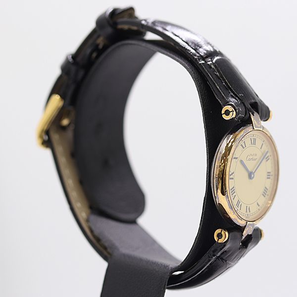 Cartier Must Vendome 925 Sterling Silver Ivory Dial Watch — view 2