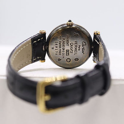Cartier Must Vendome 925 Sterling Silver Ivory Dial Watch — view 4