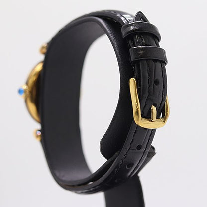 Cartier Must Colisee Vermeil Silver Black Dial Watch — view 3
