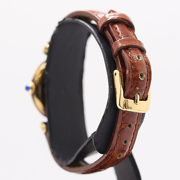 Cartier Must Colisee Vermeil Ivory Dial Watch — view 3