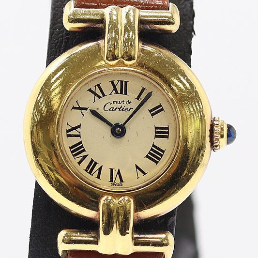 Cartier Must Colisee Vermeil Ivory Dial Watch