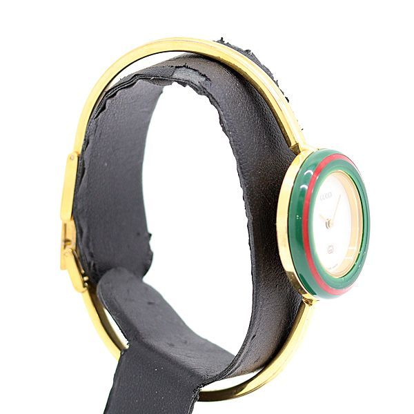 Gucci Change Bezel White Dial Bangle Watch — view 2