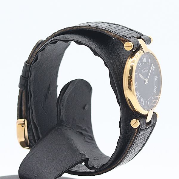 Cartier Must Line Vendome Black Dial Watch — view 2