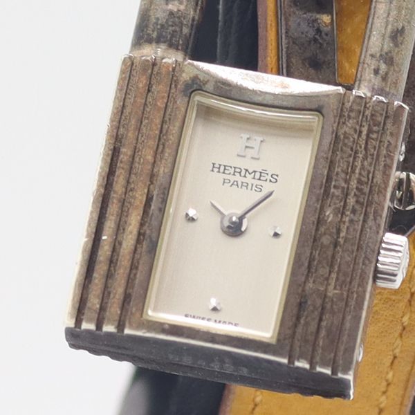 Hermes Kelly Watch Silver Dial