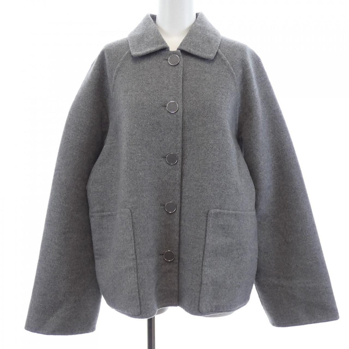 Hermes Double Face Clou de Selle Lambskin Button Jacket