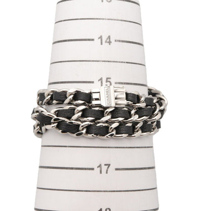 Chanel Watch Premiere Lock Triple Bracelet Black Stainless Steel Leather — view 8