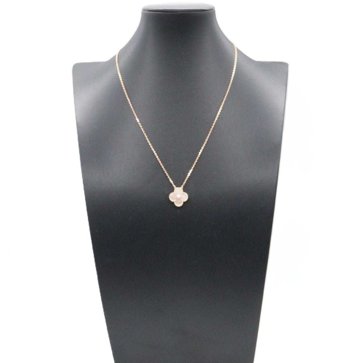 Van Cleef & Arpels Necklace Vintage Alhambra Mother of Pearl 41.5 18k Pink Gold — view 6