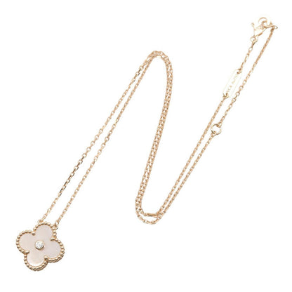 Van Cleef & Arpels Necklace Vintage Alhambra Mother of Pearl 41.5 18k Pink Gold — view 2