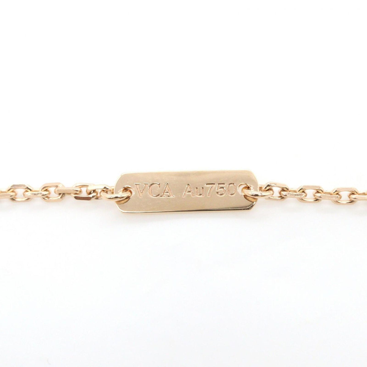 Van Cleef & Arpels Necklace Vintage Alhambra Mother of Pearl 41.5 18k Pink Gold — view 3