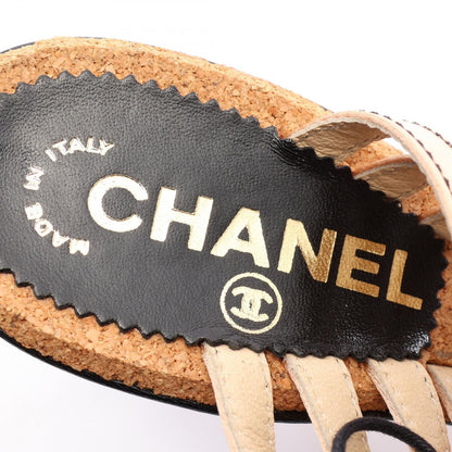 Chanel Mules Lace-up Fabric Sandals — view 5