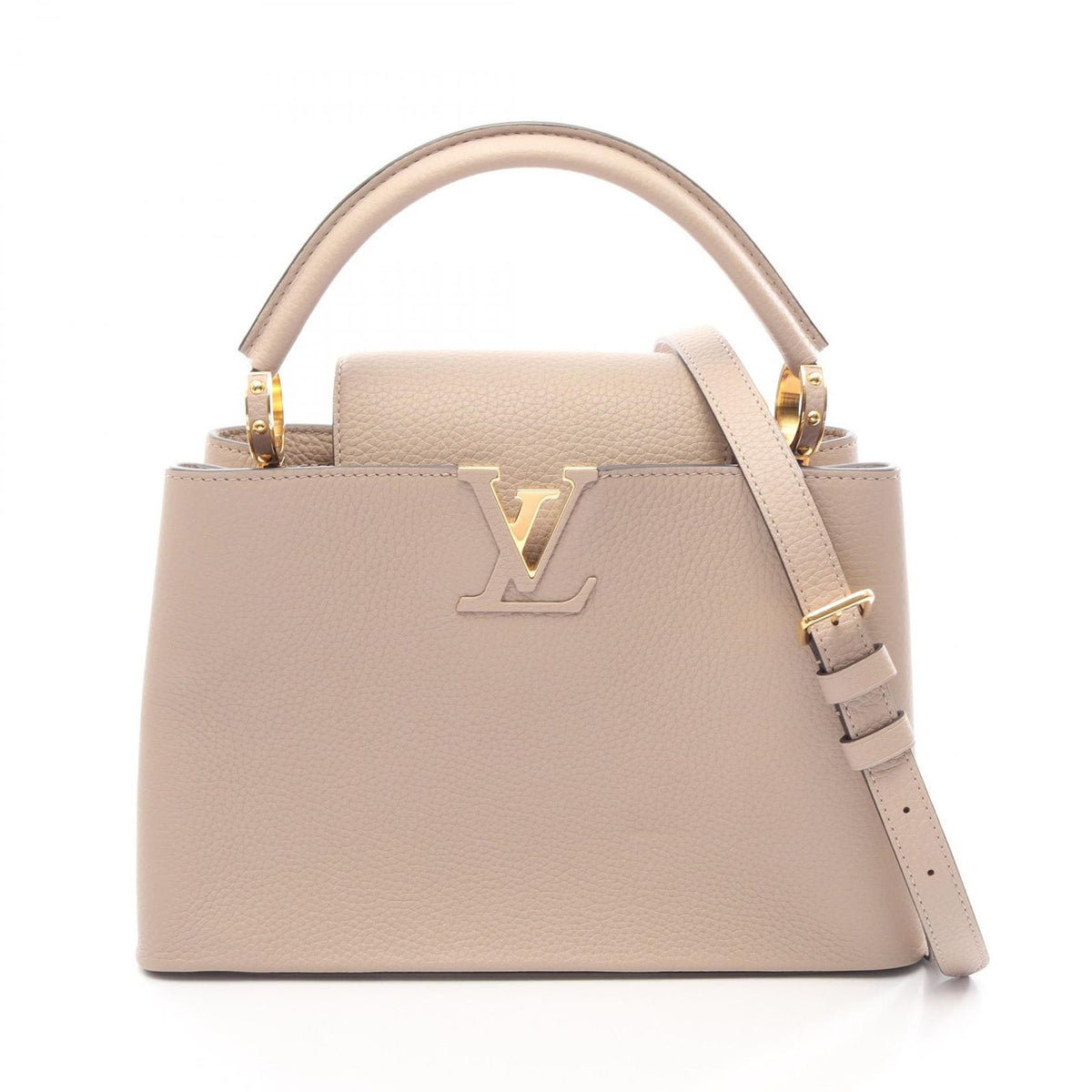 Louis Vuitton Handbag Capucines PM Parnassea Galet 2-Way Leather