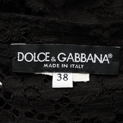 Dolce & Gabbana Dress Lace Long Sleeve BK — view 3