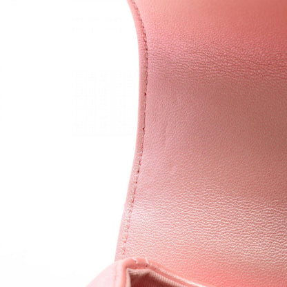 Chanel Shoulder Bag Quilted Top Handle 2-Way Pearl Pink Fabric Chain — view 6
