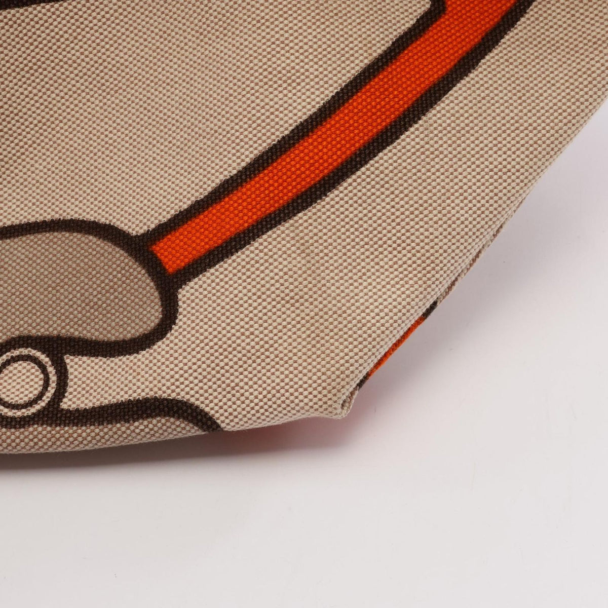 Hermes Tote Bag Steeple 31 Ecru Fauve Canvas Leather — view 8