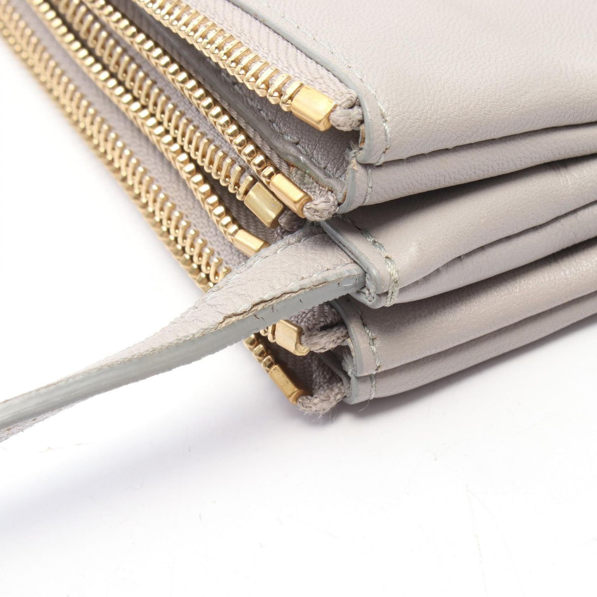 Celine Shoulder Bag Trio Small Gray Leather — view 5