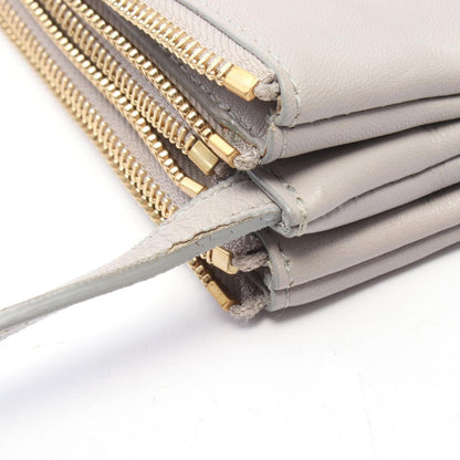Celine Shoulder Bag Trio Small Gray Leather — view 5