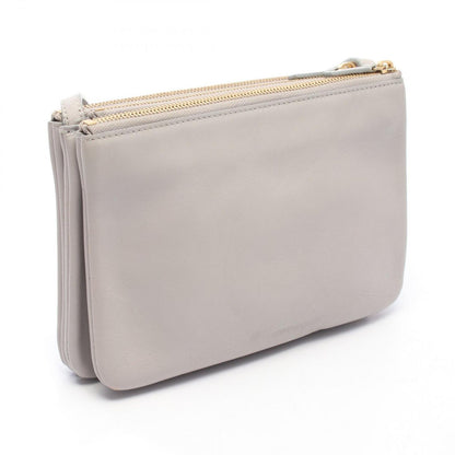 Celine Shoulder Bag Trio Small Gray Leather — view 2