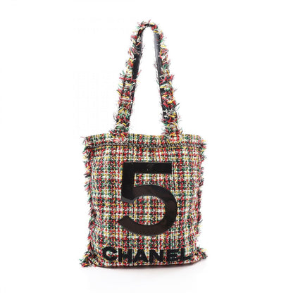 Chanel Tote Bag Black Multi Fabric Leather