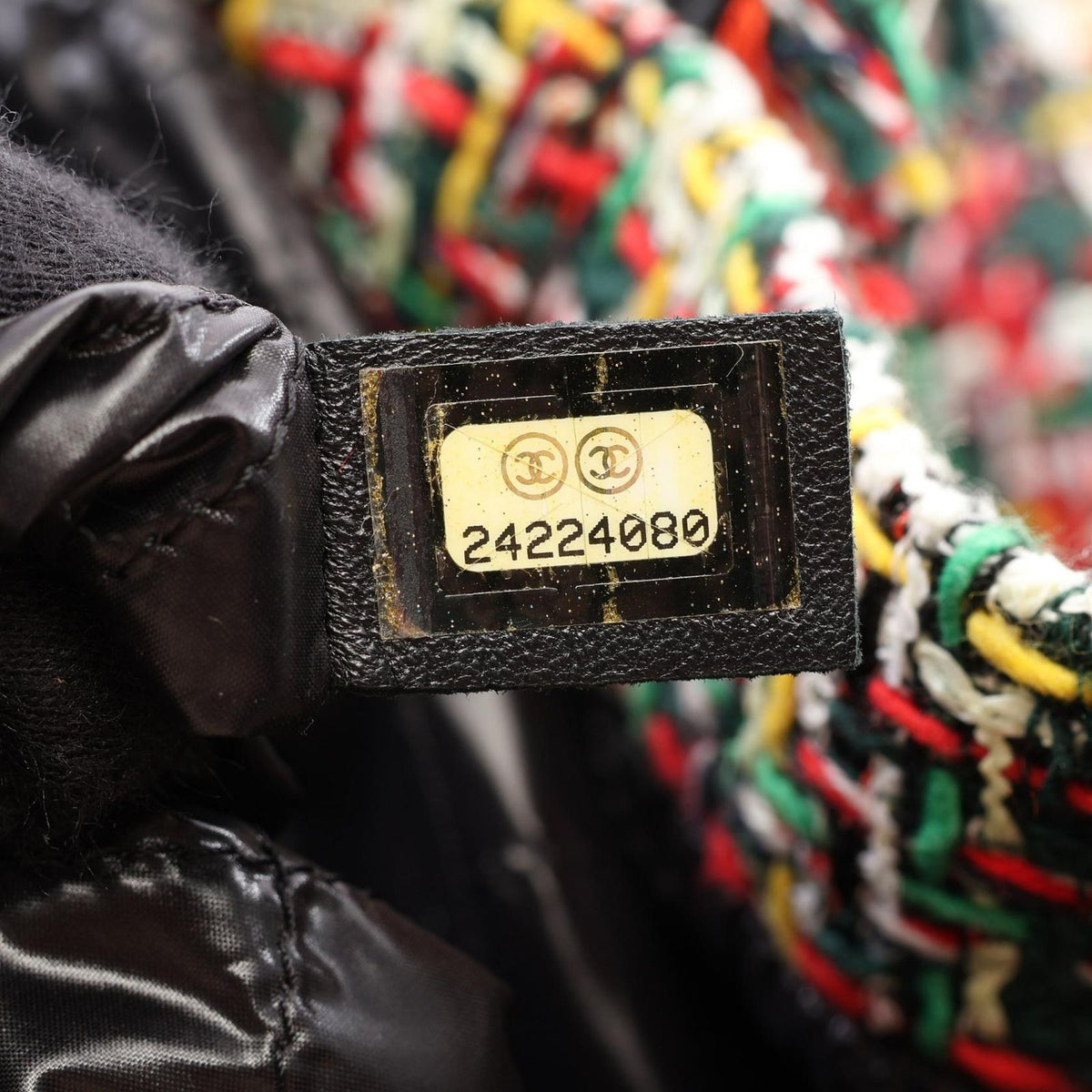 Chanel Tote Bag Black Multi Fabric Leather — view 5