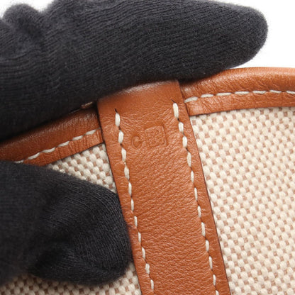 Hermes Handbag Picotin PM Ecru Fauve Canvas Leather — view 5