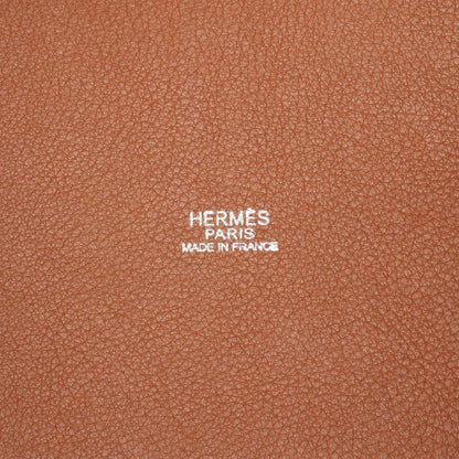 Hermes Handbag Picotin PM Ecru Fauve Canvas Leather — view 4