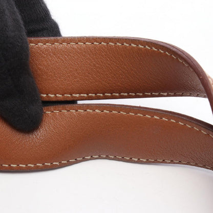 Hermes Handbag Picotin PM Ecru Fauve Canvas Leather — view 6