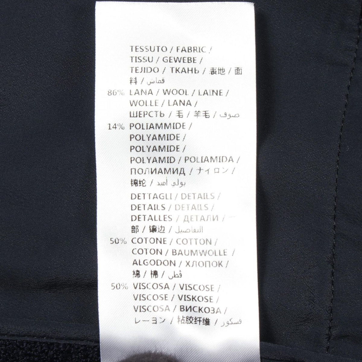Gucci Skirt Cat Head Button Navy Wool — view 4
