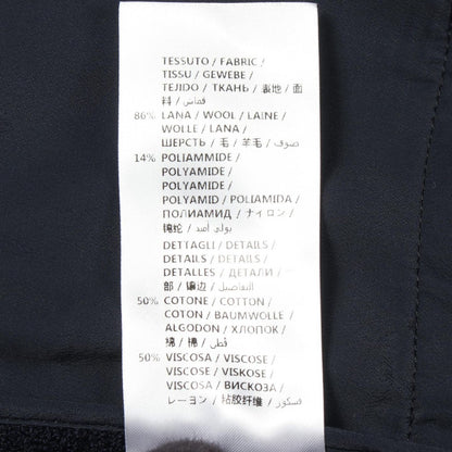 Gucci Skirt Cat Head Button Navy Wool — view 4