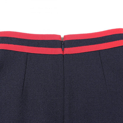 Gucci Skirt Cat Head Button Navy Wool — view 6
