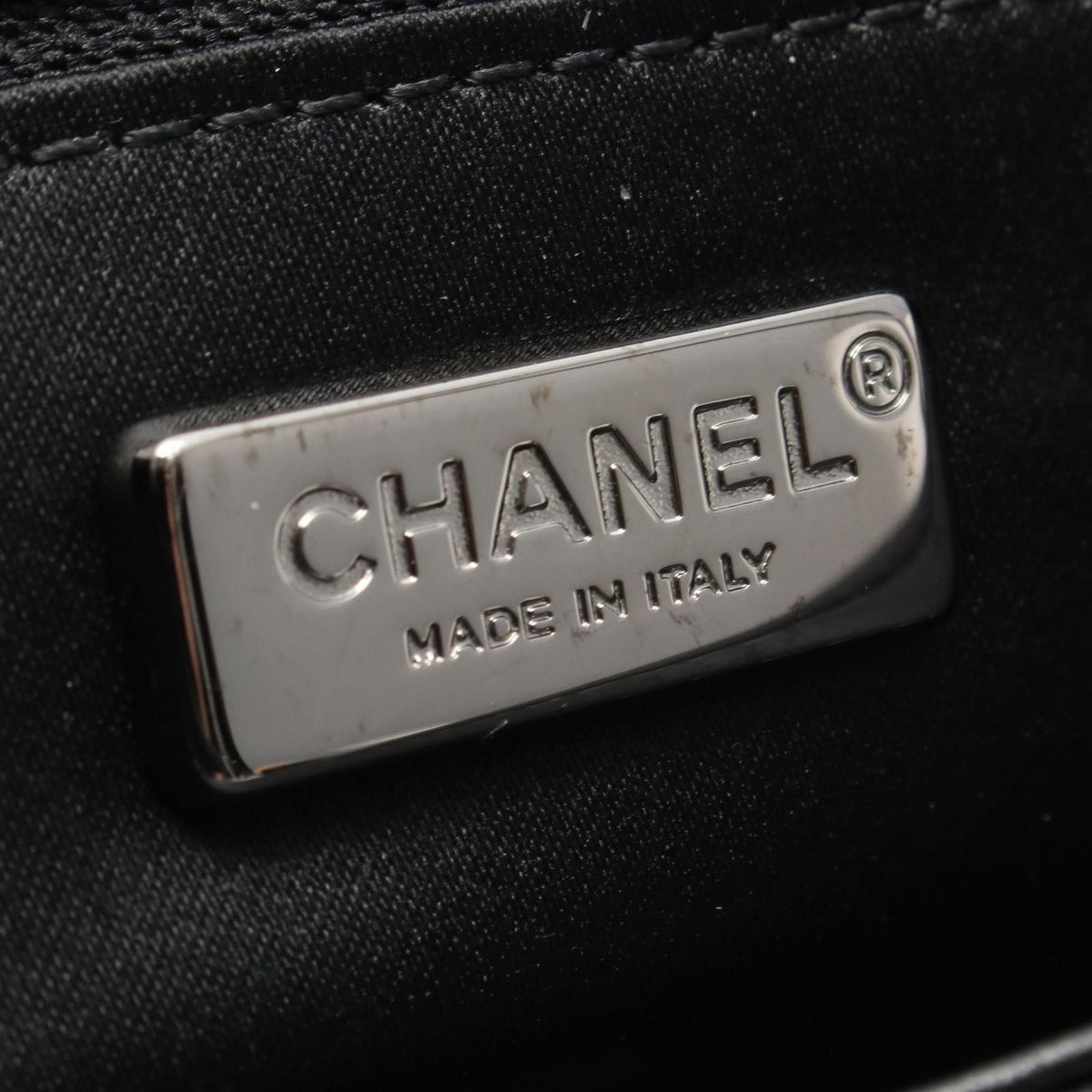 Chanel Shoulder Bag Mini Quilted 20 Black Blue Leather Chain — view 4