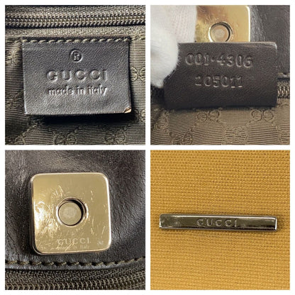Gucci Sherry Line Beige Canvas Hobo Shoulder Bag — view 3