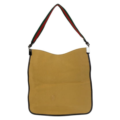 Gucci Sherry Line Beige Canvas Hobo Shoulder Bag — view 2