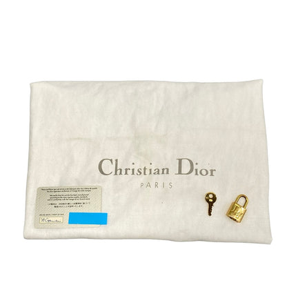 Dior Handbag Double Saddlebag White Navy Leather — view 8