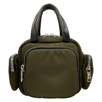 Prada Handbag Khaki Black Leather — view 3