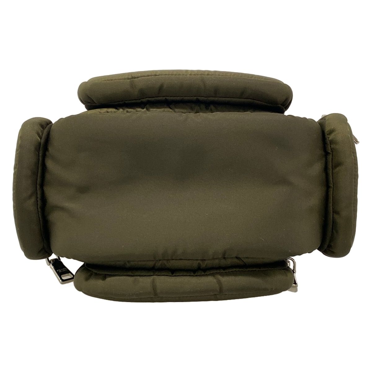 Prada Handbag Khaki Black Leather — view 5