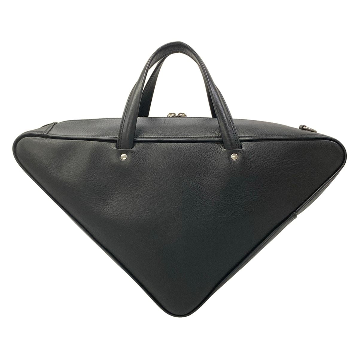 Balenciaga Handbag Triangle Duffle M Black Leather — view 3