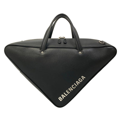 Balenciaga Handbag Triangle Duffle M Black Leather
